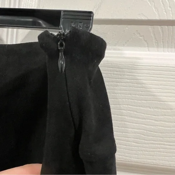 Klassy Network Faux Suede Mini Skirt/Skort with Built In Shorts Black XL NWT - Picture 6 of 8